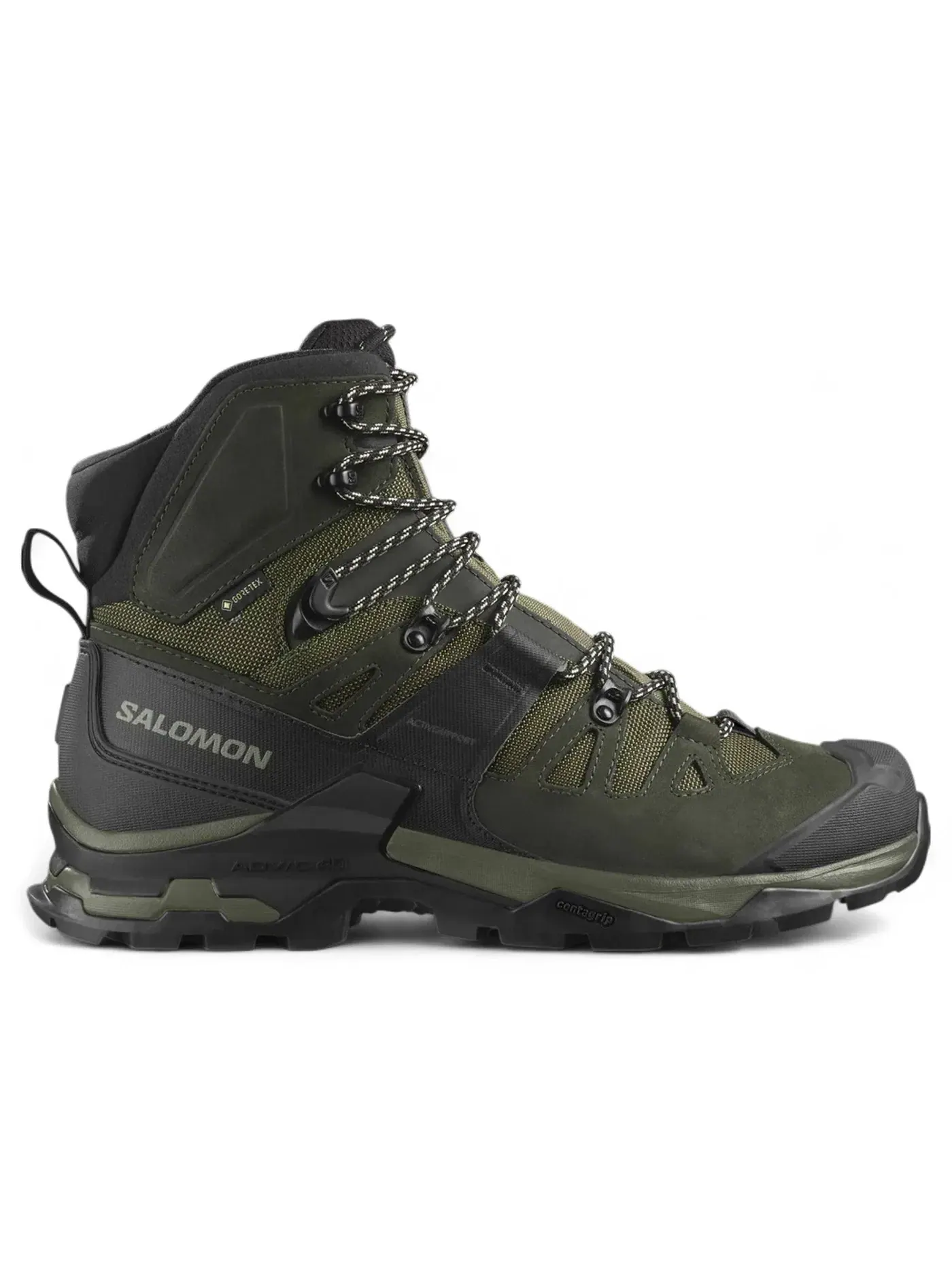 Кроссовки мужские Salomon Quest 4 Gore-Tex для трейла, водонепроницаемые — изображение 1 из 1, оливковый