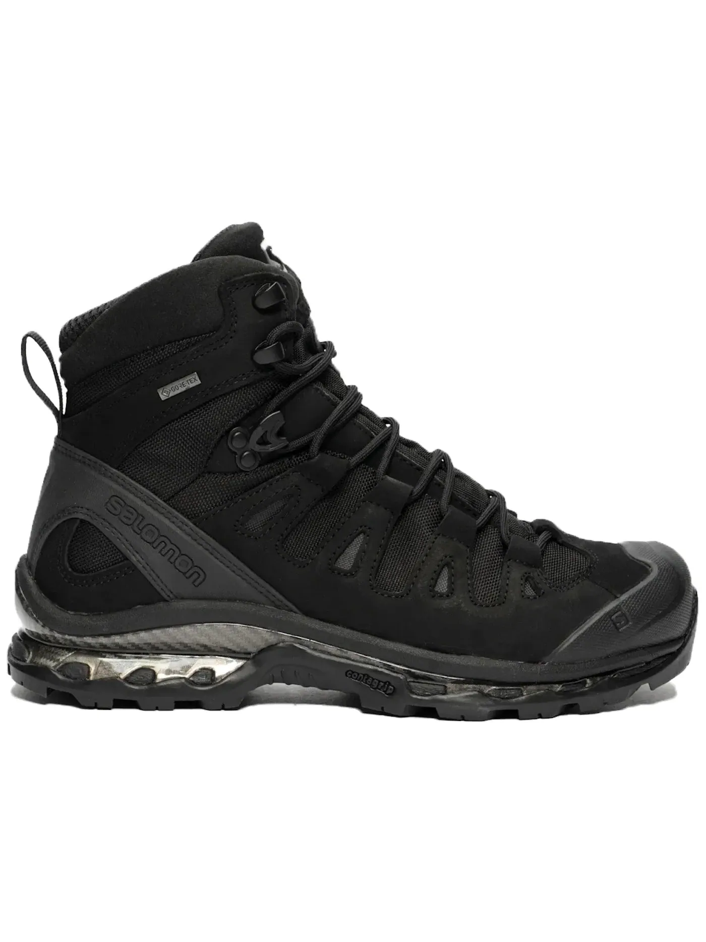 Ботинки мужские Salomon Quest 4D Gore-Tex Advanced, треккинговые, водонепроницаемые — изображение 1 из 1, черный/черный