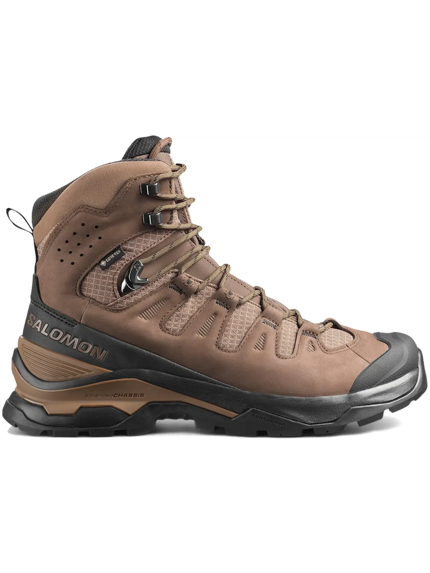 Ботинки мужские Salomon Quest 5 Gore-Tex, для трейлов и походов — изображение 1 из 1, темный/черный/темный