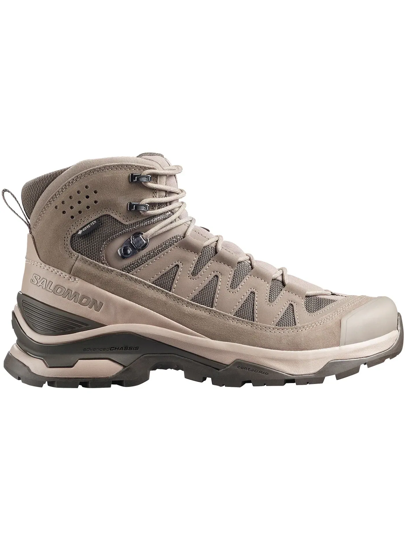 Кроссовки мужские Salomon Quest Echo Gore-Tex, водонепроницаемые — изображение 1 из 1, бежевый черный оливковый