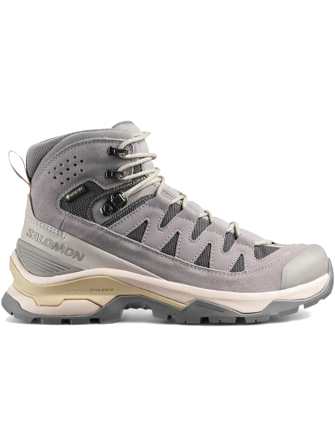 Ботинки женские Salomon Quest Echo Gore-Tex, водонепроницаемые, Gull/Paloma/Bog — изображение 1 из 1