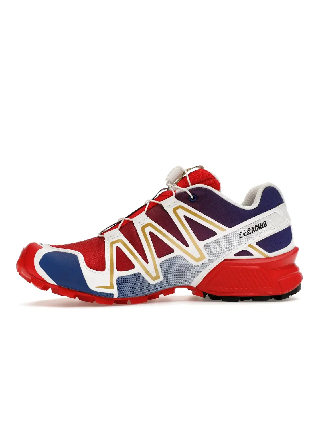 Кроссовки мужские Salomon Speedcross 3, трейловый бег — изображение 3 из 4, красный/белый
