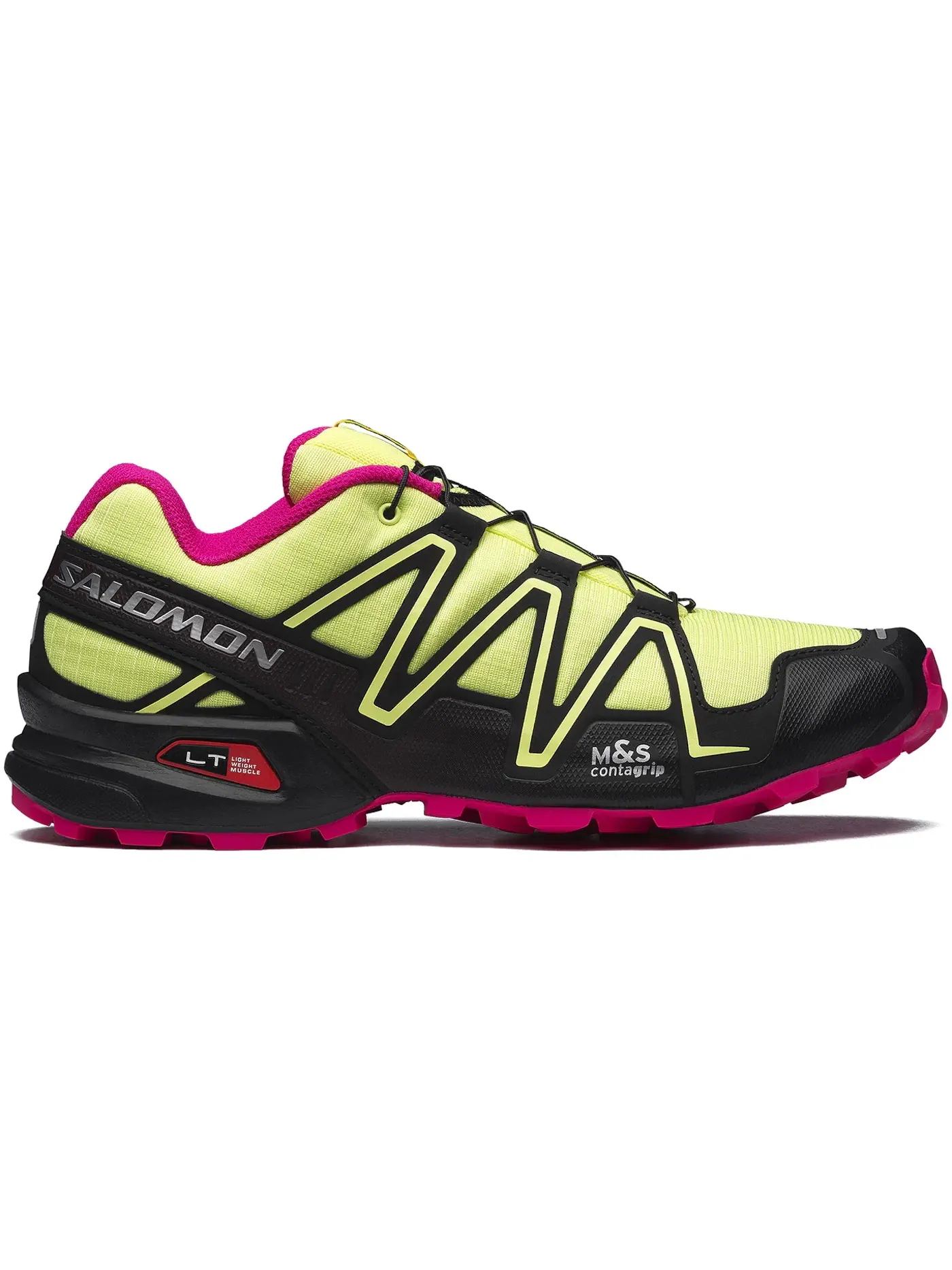 Кроссовки мужские Salomon Speedcross 3, с агрессивным протектором — изображение 1 из 1, черный/розовый