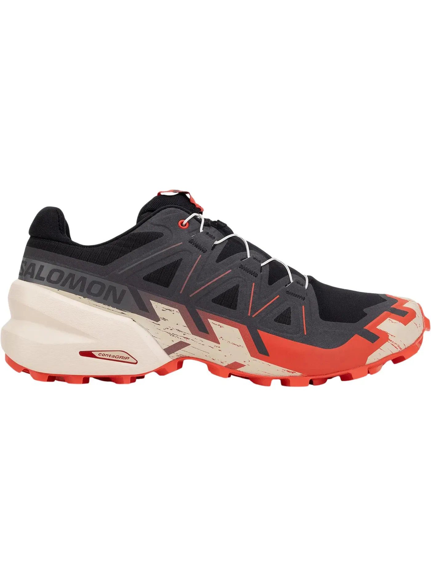 Кроссовки мужские для бега Salomon Speedcross 6, трейловые — изображение 1 из 1, черный/красный