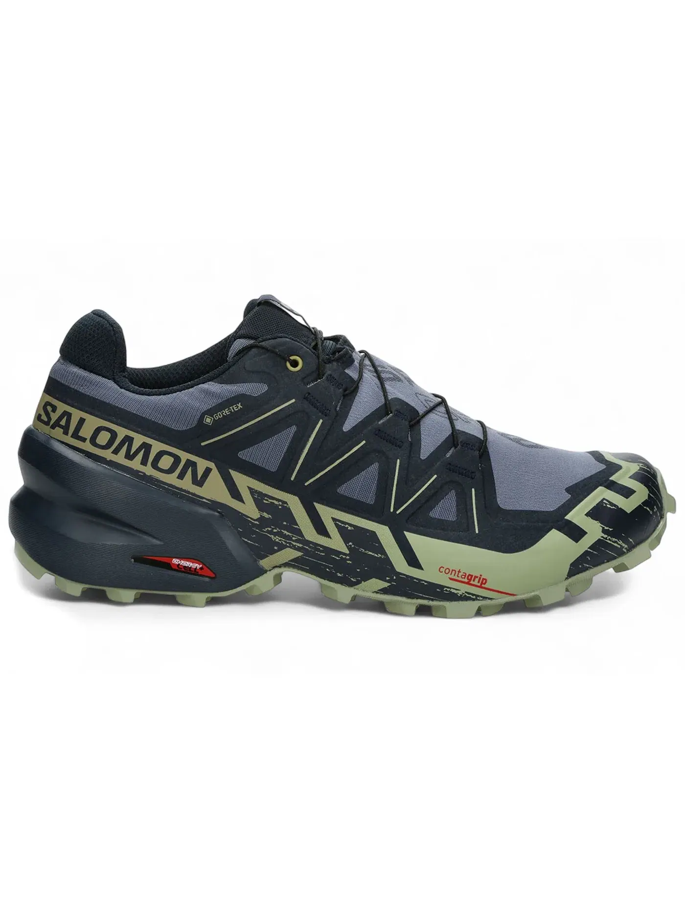 Кроссовки мужские для бега Salomon Speedcross 6 Gore-Tex, для бездорожья, Grisaille/Carbon/Tea — изображение 1 из 1