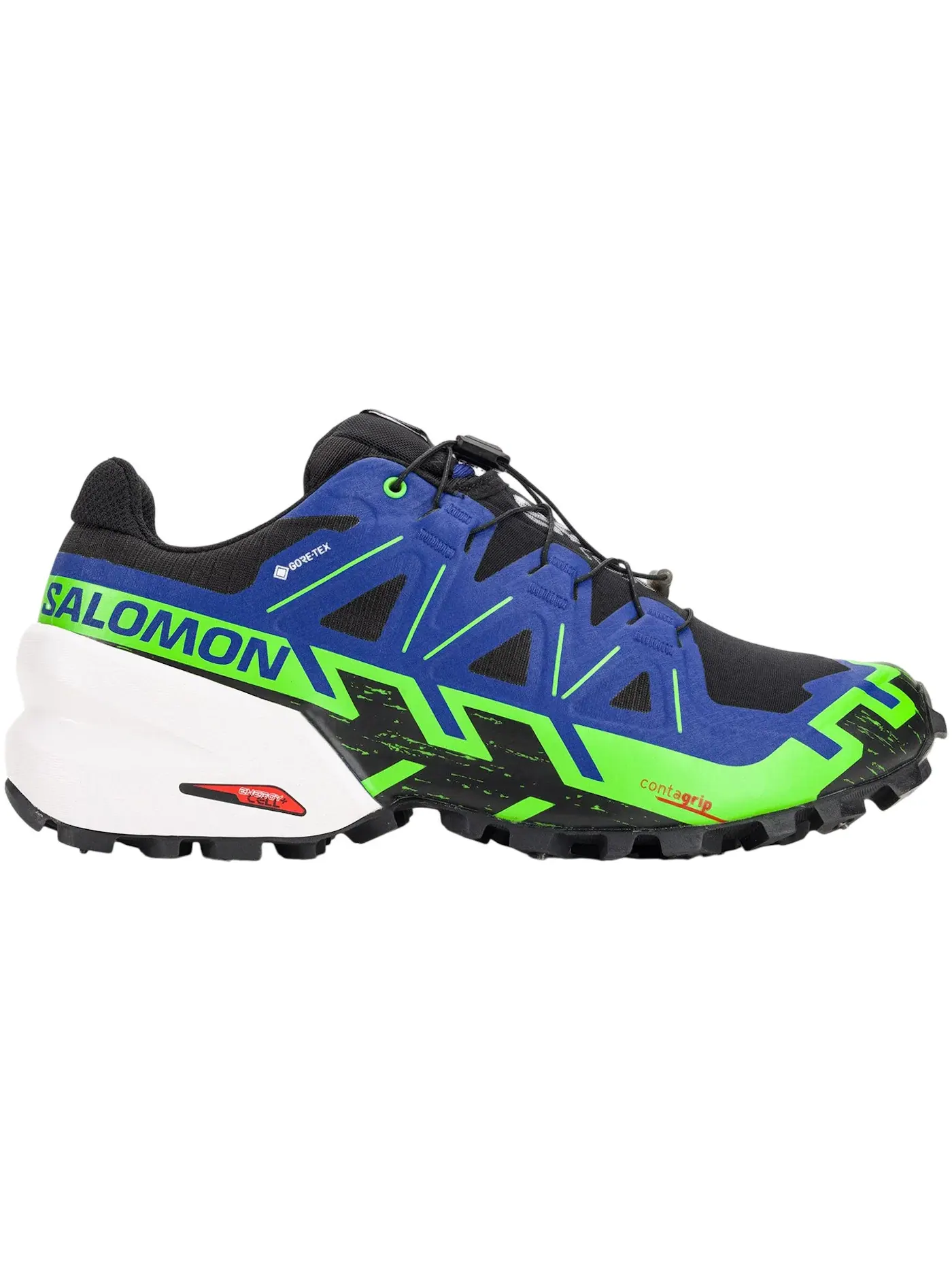 Кроссовки мужские Salomon Spikecross 6 G для бега по пересеченной местности — изображение 1 из 1, черный//зеленый