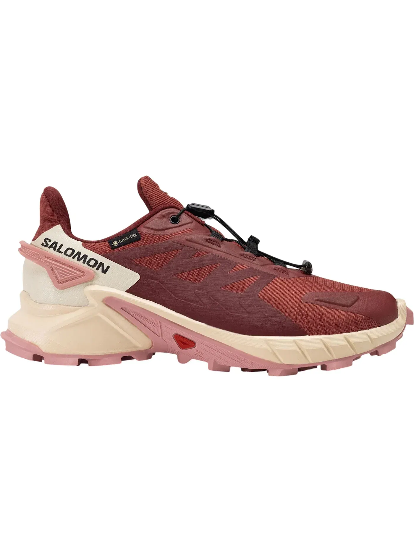 Кроссовки женские для бега Salomon Supercross 4 Gore-Tex, водонепроницаемые, Cow Hide Syrah Blush — изображение 1 из 1