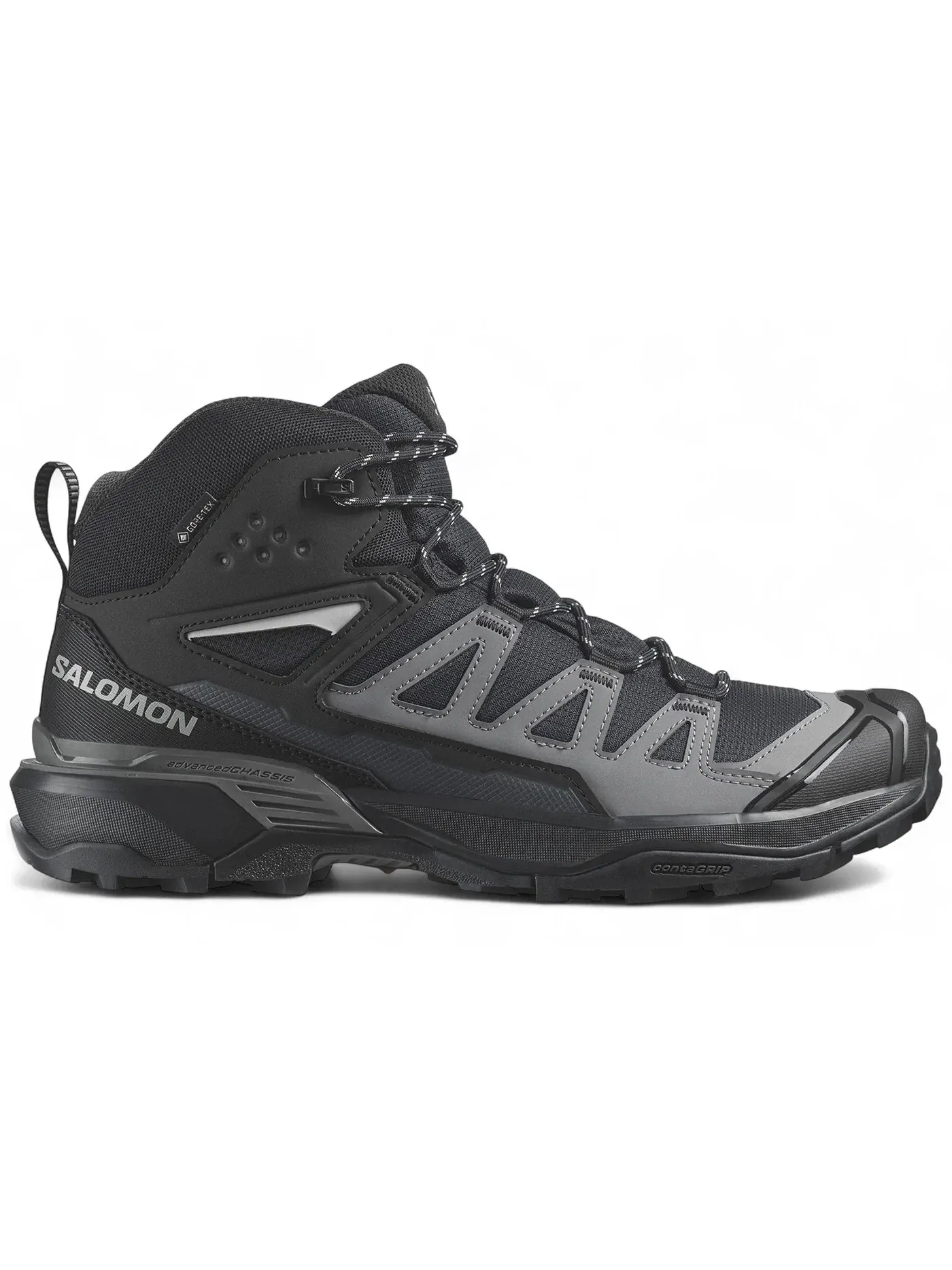 Кроссовки мужские Salomon X Ultra 360 Mid Gore-Tex для трейлового бега, водонепроницаемые — изображение 1 из 1, черный