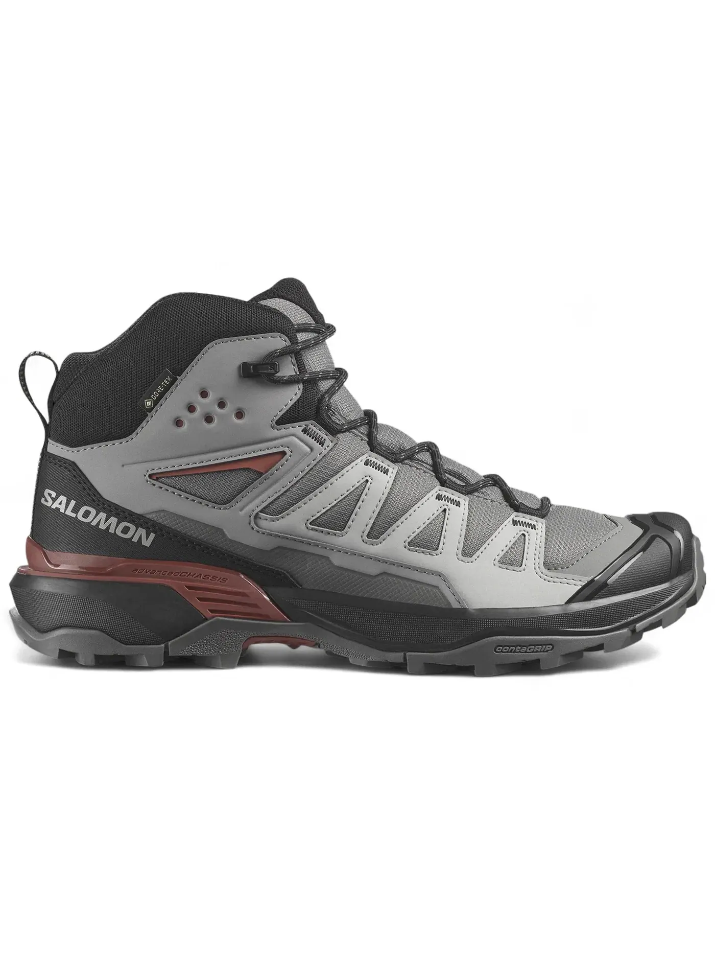 Кроссовки мужские для бега Salomon X Ultra 360 Mid Gore-Tex, водонепроницаемые — изображение 1 из 1, черный
