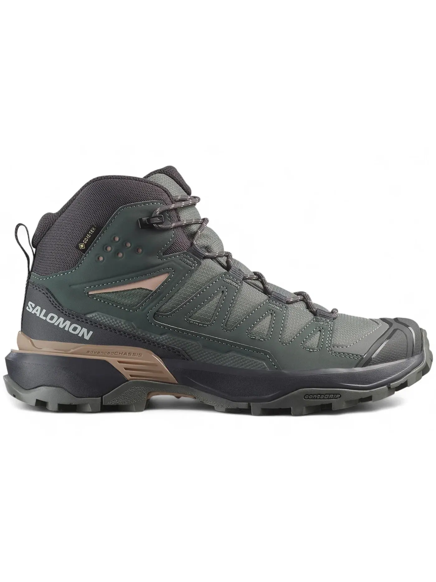 Кроссовки женские для бега Salomon X Ultra 360 Mid Gore-Tex, водонепроницаемые, Sedona Sage Urban Chic — изображение 1 из 1