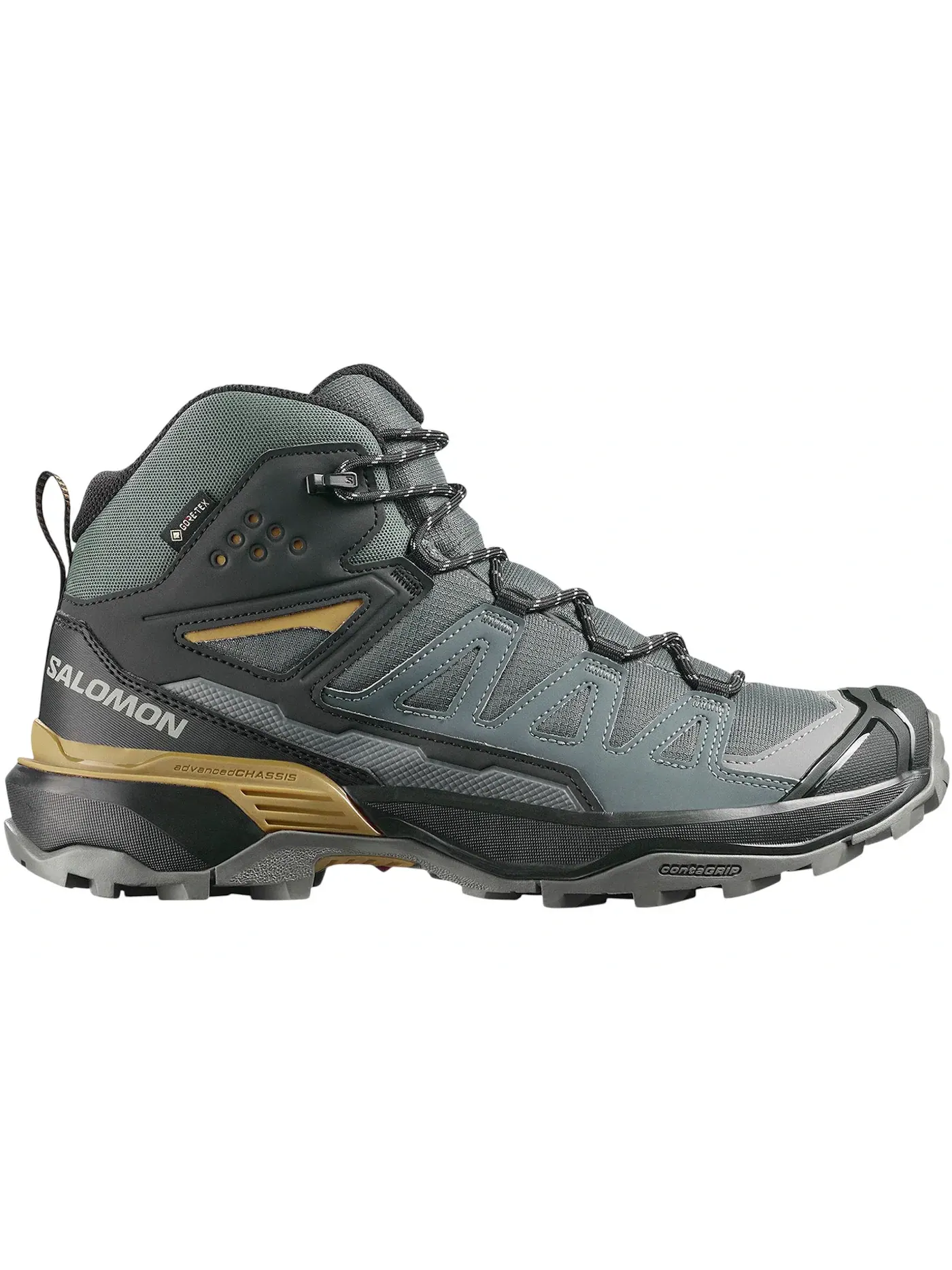 Кроссовки мужские Salomon X Ultra 360 Mid Gore-Tex, трейловые, водонепроницаемые — изображение 1 из 1, черный