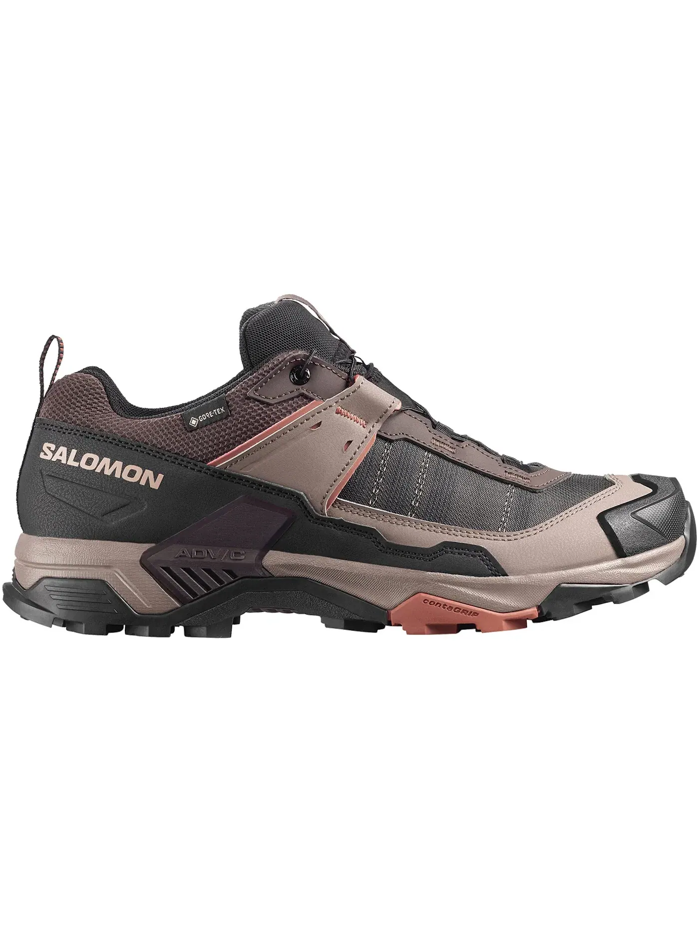 Кроссовки мужские для бега Salomon X Ultra 5 Gore-Tex, с мембраной Gore-Tex — изображение 1 из 1, черный