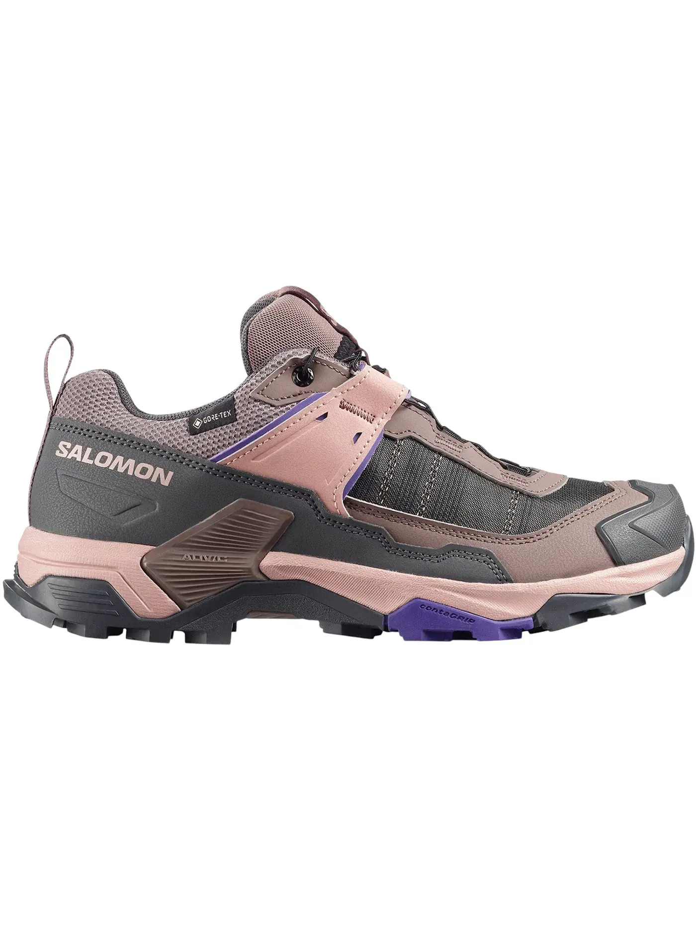 Кроссовки женские для трейлраннинга Salomon X Ultra 5 Gore-Tex, с мембраной Gore-Tex — изображение 1 из 1, глубокий черный