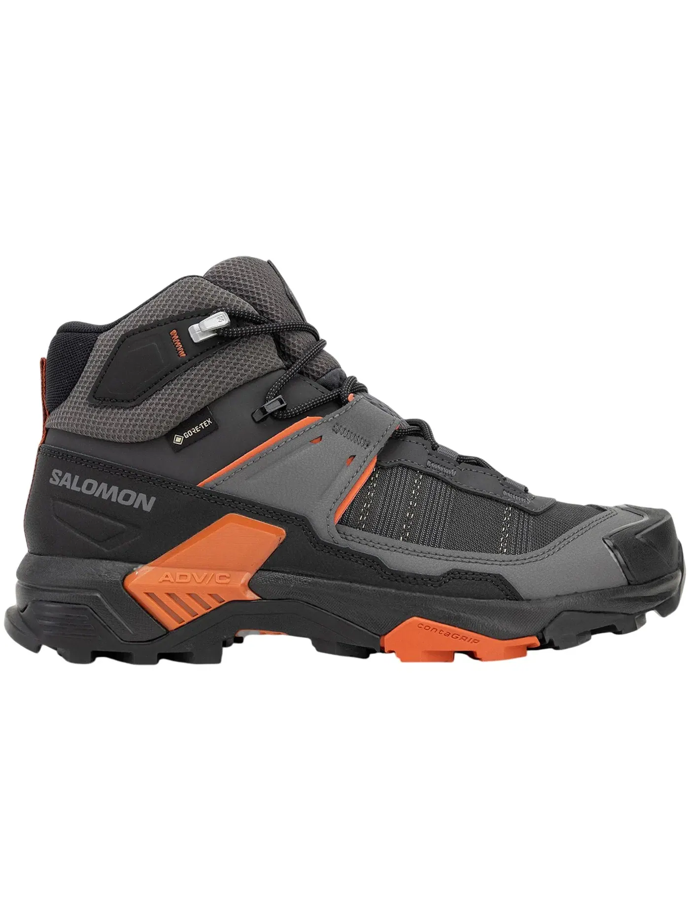 Трейловые кроссовки мужские Salomon X Ultra 5 Mid Gore-Tex, водонепроницаемые, Asphalt Castlerock Burnt Ochre