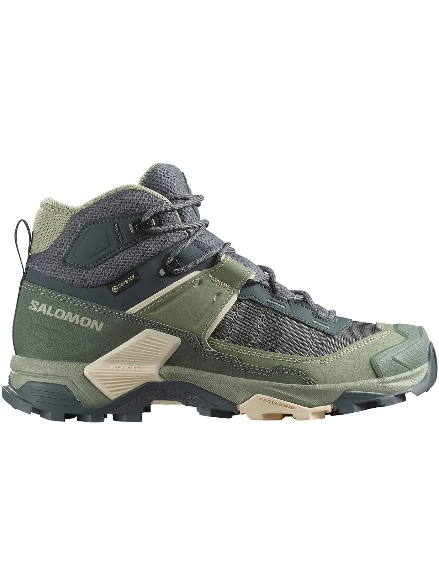 Кроссовки женские для бега Salomon X Ultra 5 Mid Gore-Tex, с мембраной, Turbulence Sedona Sage — изображение 1 из 1
