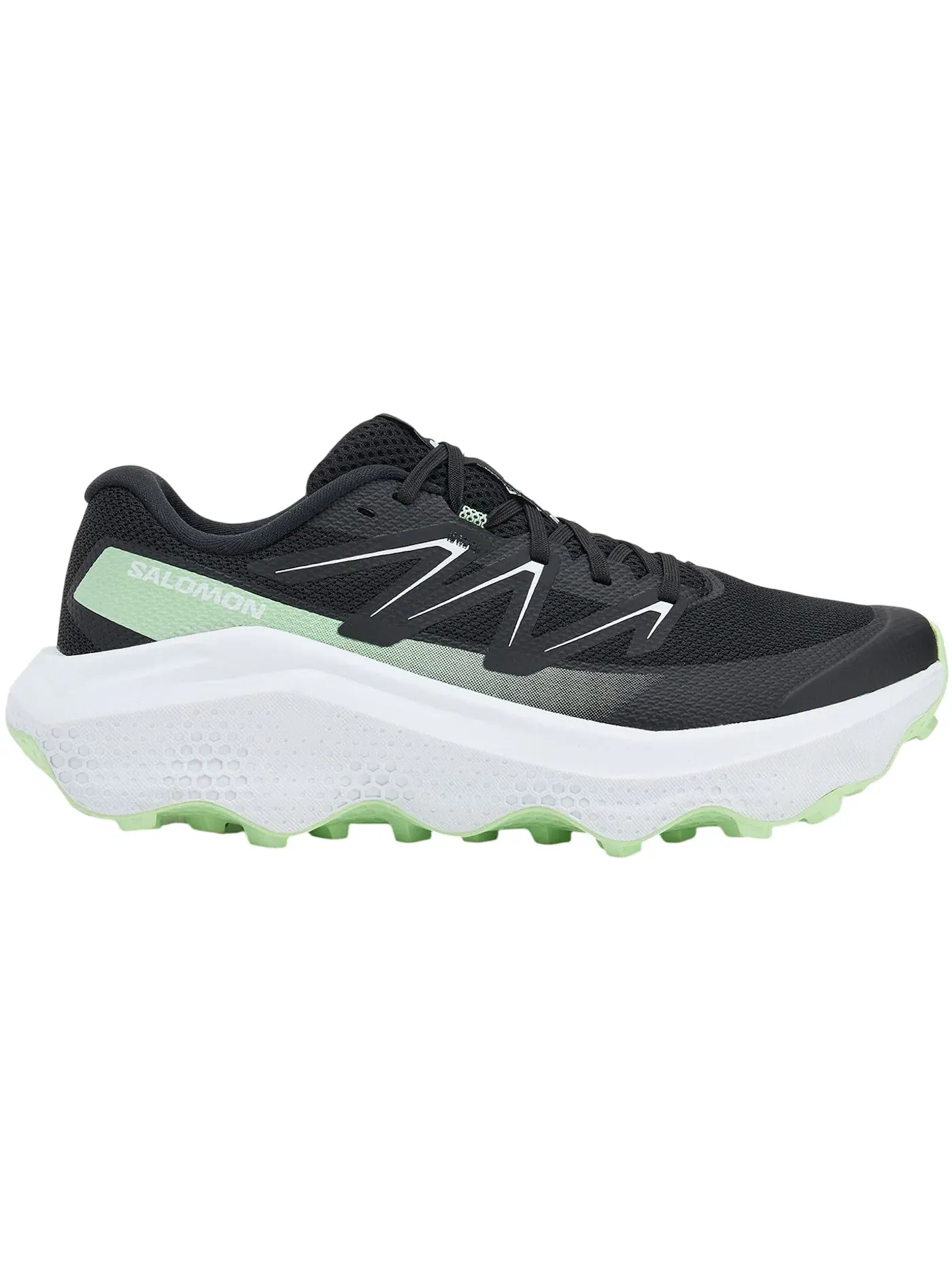 Кроссовки мужские для бега Salomon Ultra Flow 2 — изображение 1 из 1, черный/белый/зеленый