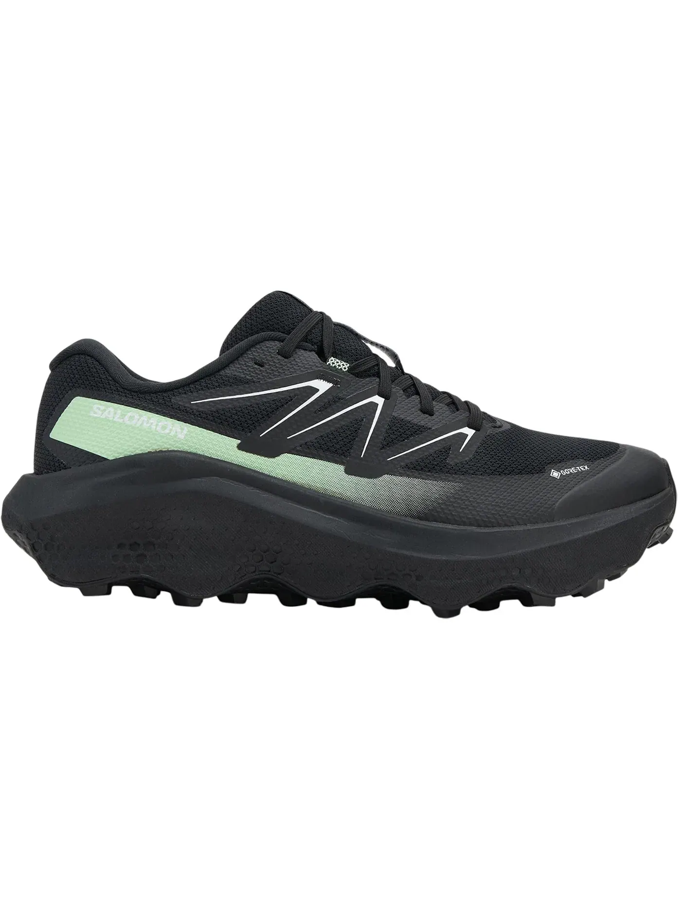 Кроссовки мужские Salomon Ultra Flow 2 Gore-Tex, водонепроницаемые — изображение 1 из 1, черный черный зеленый