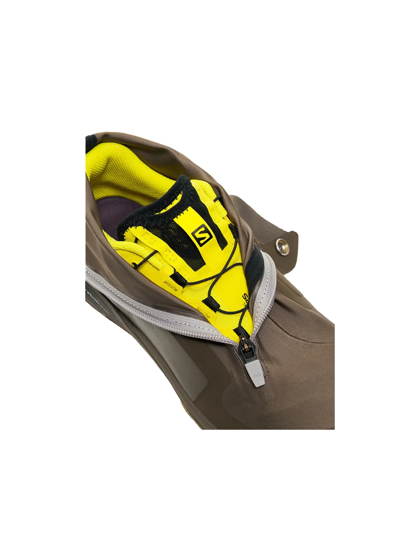 Кроссовки Salomon Lifestyle XA-Alpine 2 PNS Pas Normal Studios — изображение 3 из 3, серый/желтый