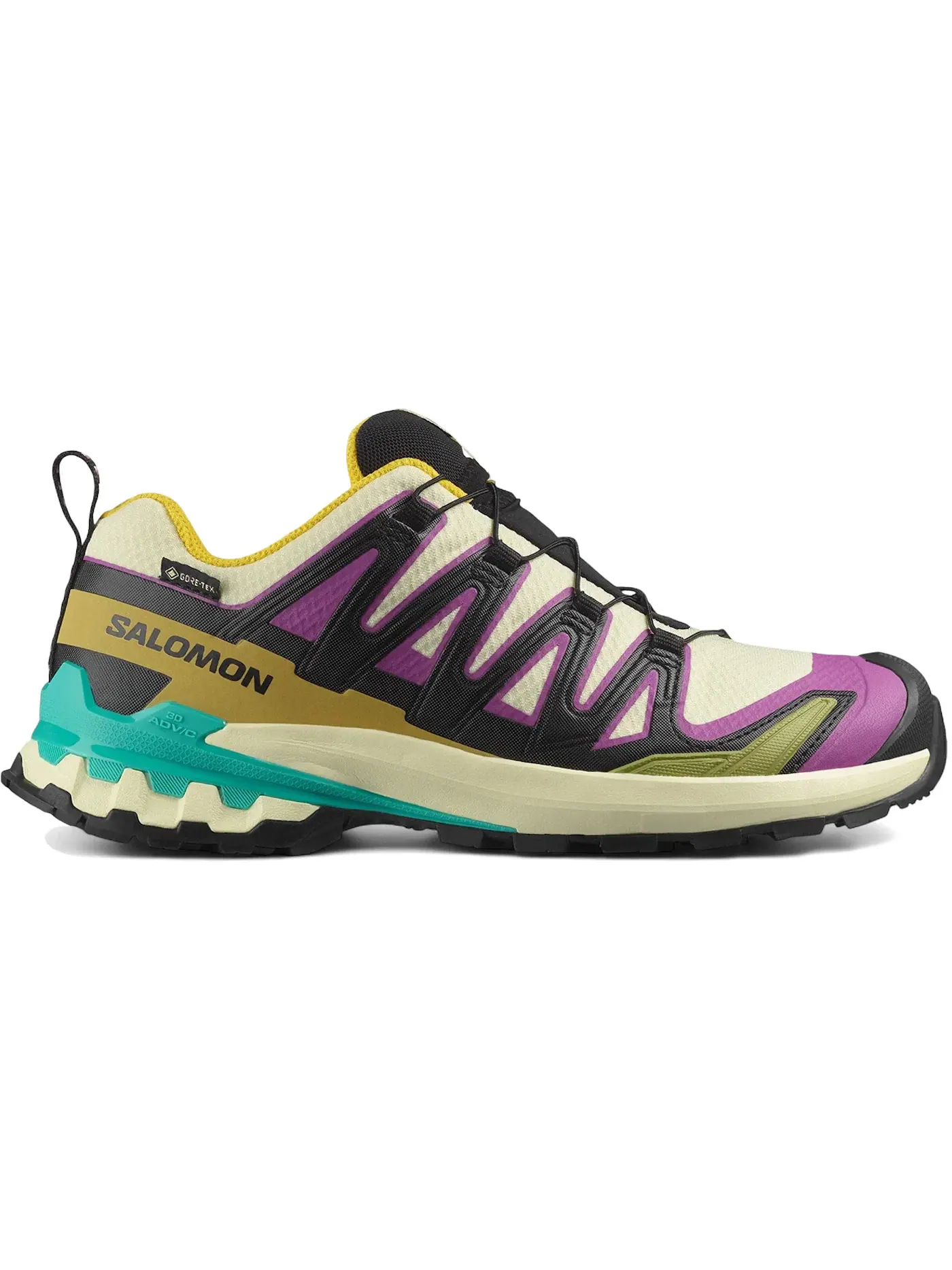 Кроссовки женские для бега Salomon XA Pro 3D V9 Gore-Tex, с мембраной Gore-Tex — изображение 1 из 1, прозрачный желтый черный