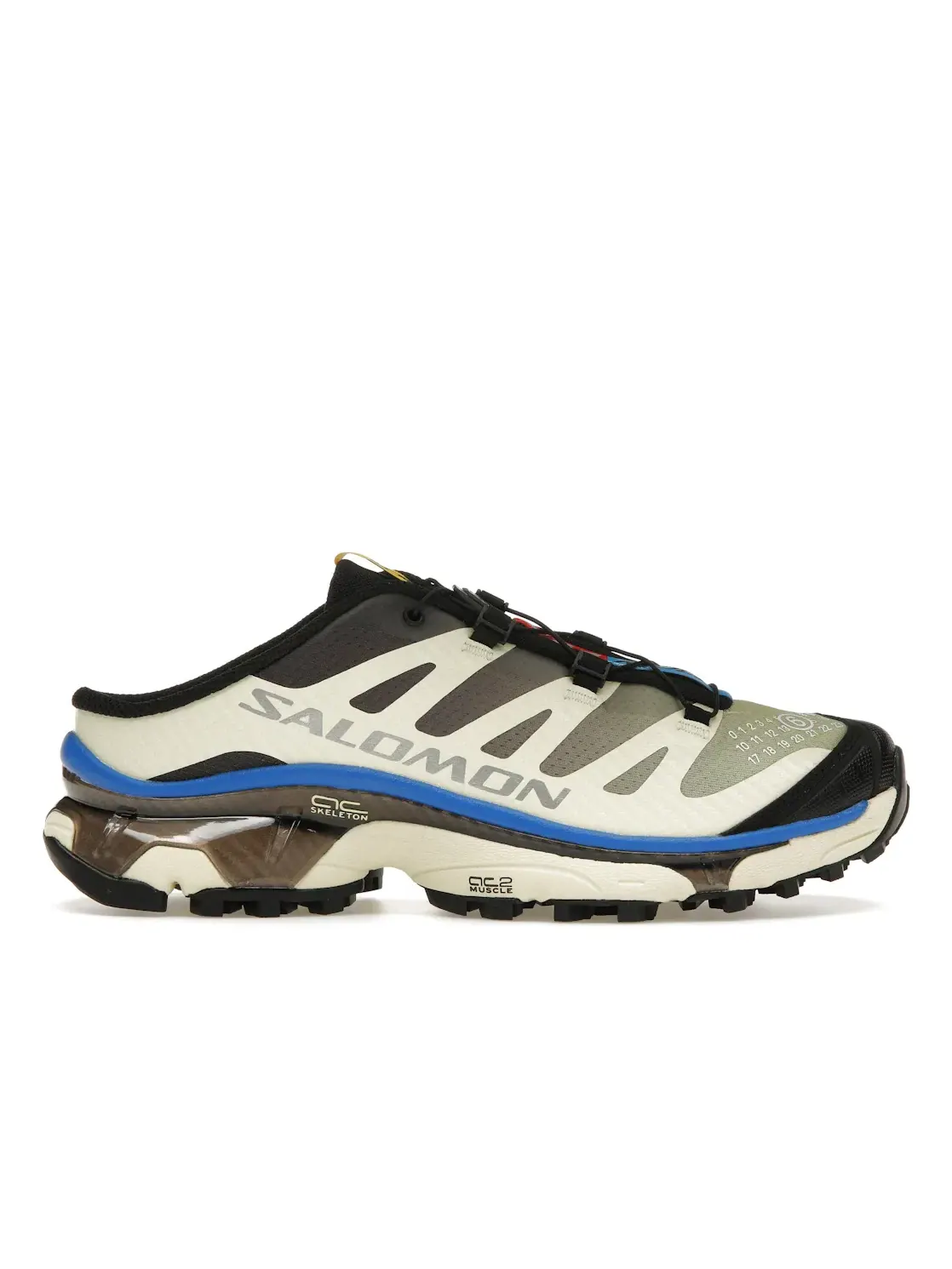 Мужские кроссовки-мюли Salomon XT-4 Mule MM6 Maison Margiela — изображение 1 из 4, прозрачный желтый синий