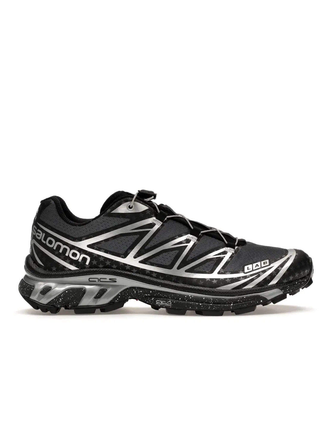 Кроссовки мужские Salomon XT-6, с принтом Stars Collide — изображение 1 из 4, черный/серебристый