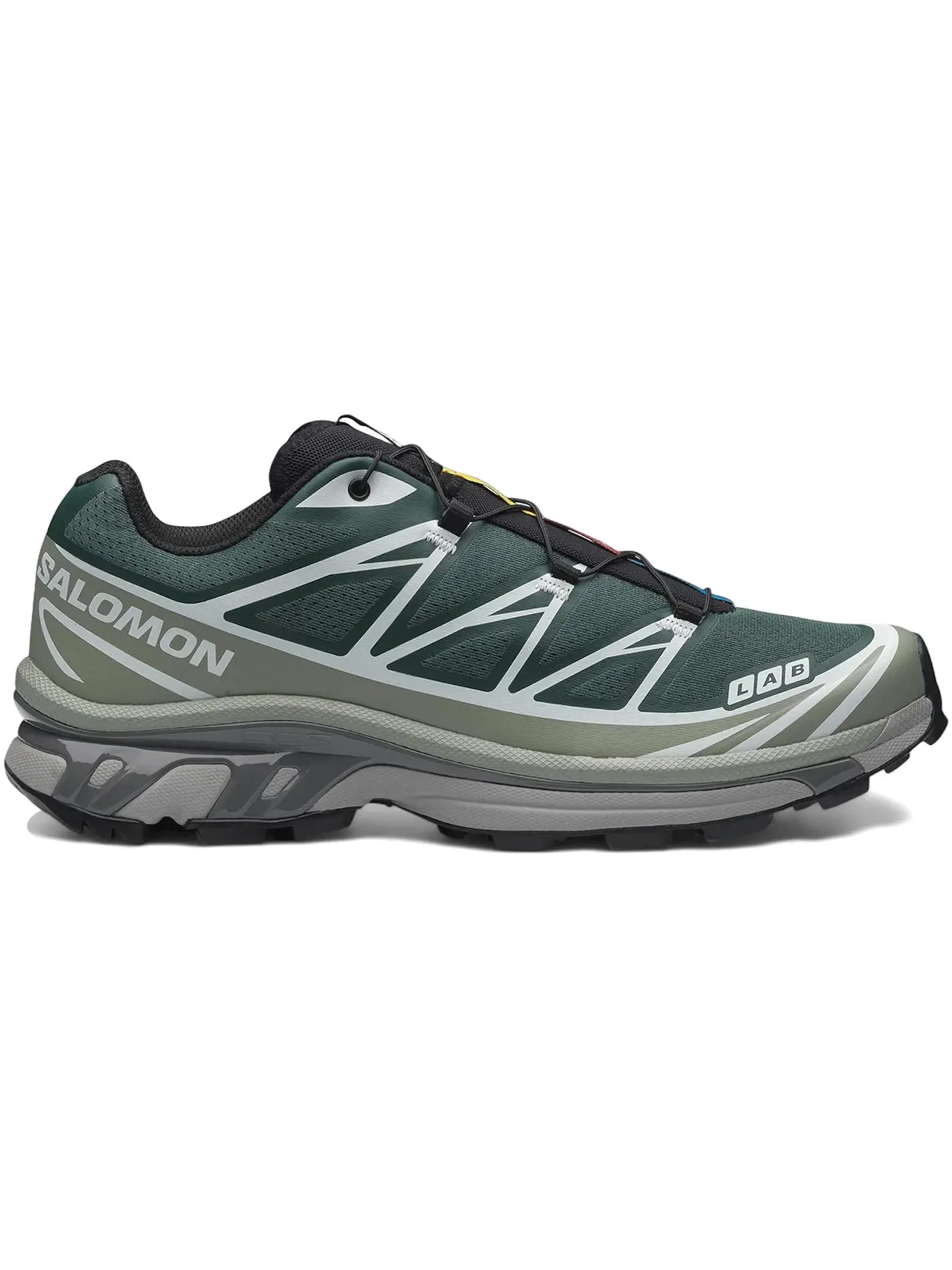 Кроссовки мужские Salomon XT-6 Quicklace, для трейлового бега — изображение 1 из 1, зеленый/зеленый/черный