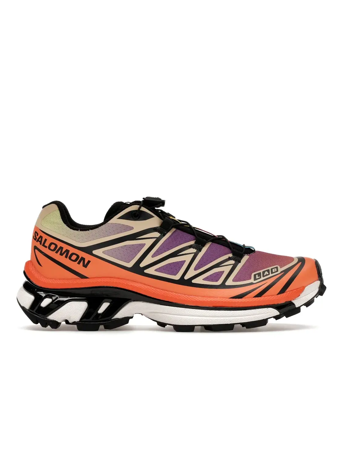 Кроссовки мужские Salomon XT-6, для трейла, Quicklace — изображение 1 из 4, черный/кремовый