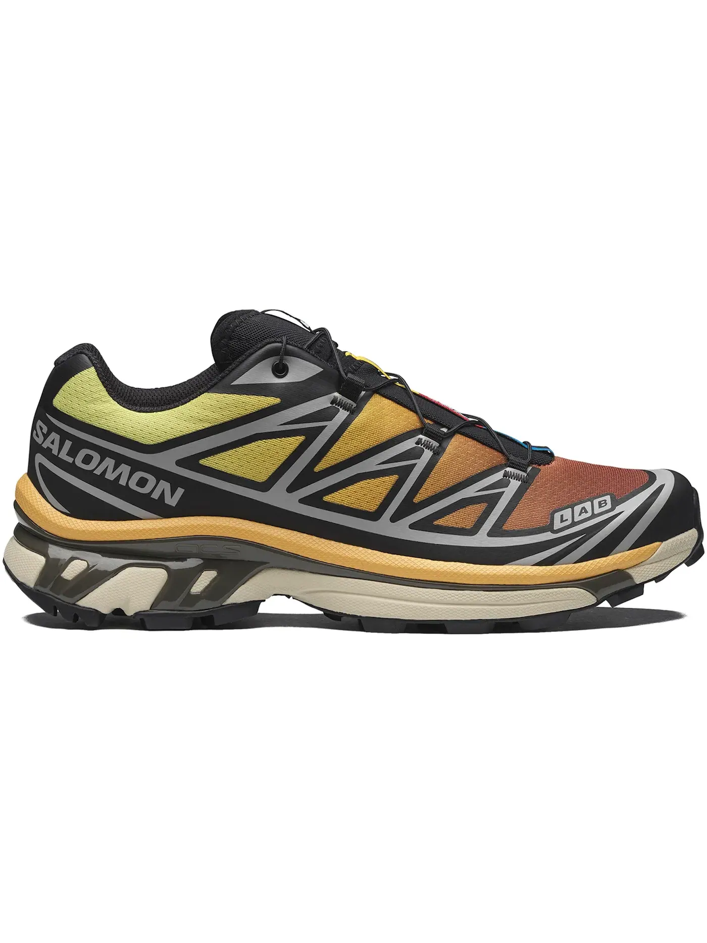 Кроссовки мужские для бега Salomon XT-6, для пересеченной местности — изображение 1 из 1, черный