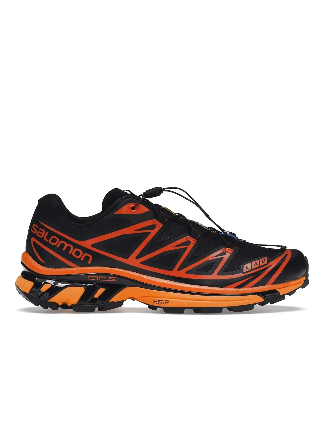 Кроссовки спортивные Salomon XT-6, унисекс — изображение 1 из 4, черный//оранжевый