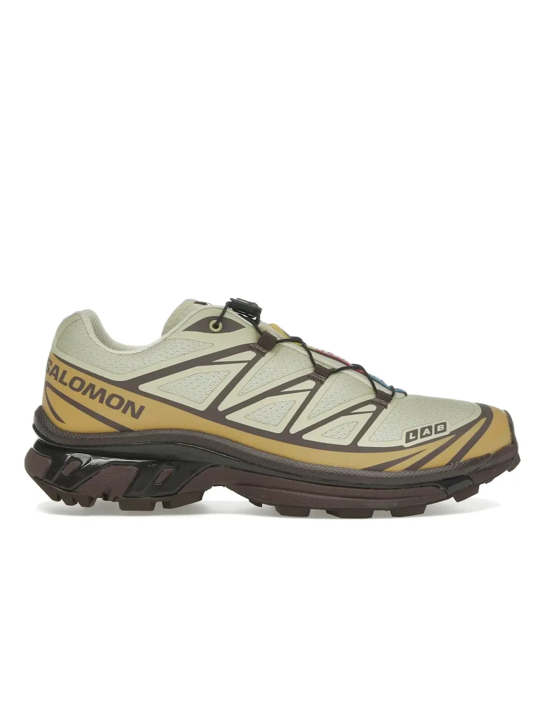 Кроссовки мужские Salomon XT-6 для бега, сетка, Quicklace — изображение 1 из 4, желтый//золотистый
