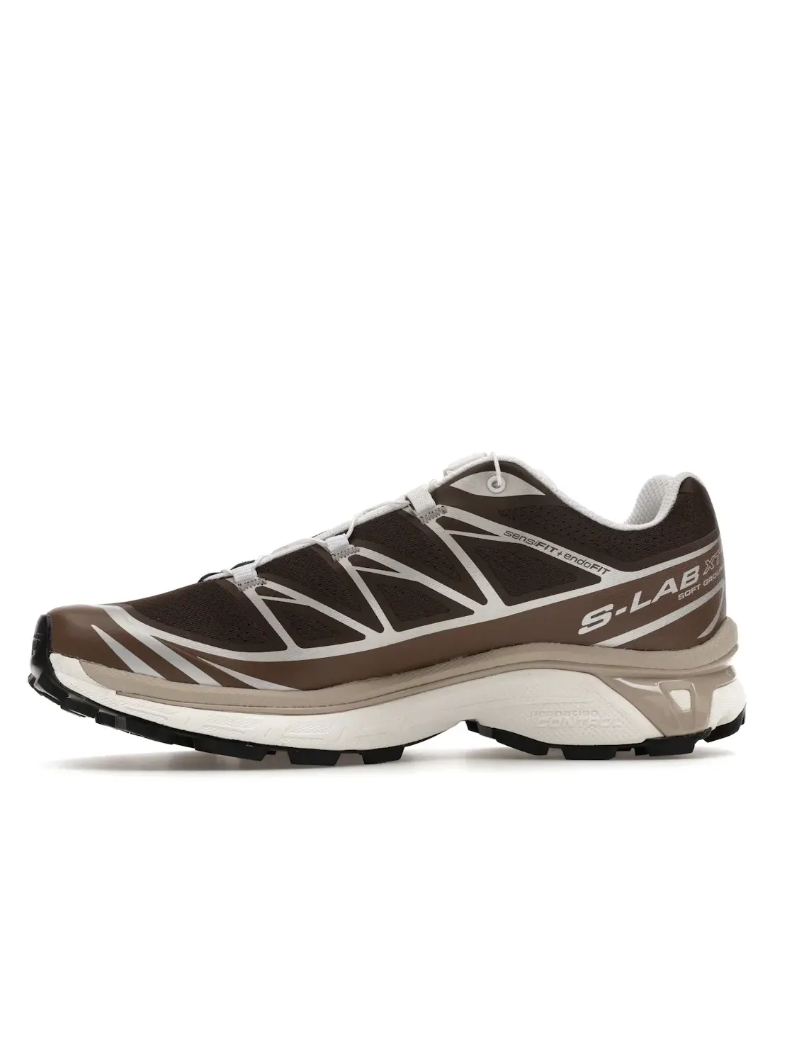 Трейловые кроссовки мужские Salomon XT-6, с системой Quicklace — изображение 3 из 4, коричневый//серебристый