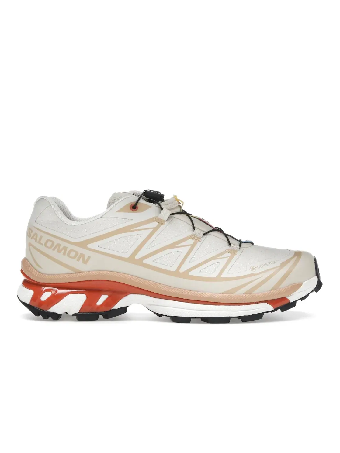 Кроссовки для бега Salomon XT-6 Gore-Tex, с мембраной Gore-Tex, Almond Milk/Soft Clay/Ochre — изображение 1 из 4