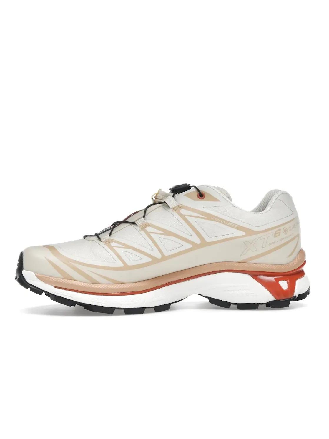 Кроссовки для бега Salomon XT-6 Gore-Tex, с мембраной Gore-Tex, Almond Milk/Soft Clay/Ochre — изображение 3 из 4