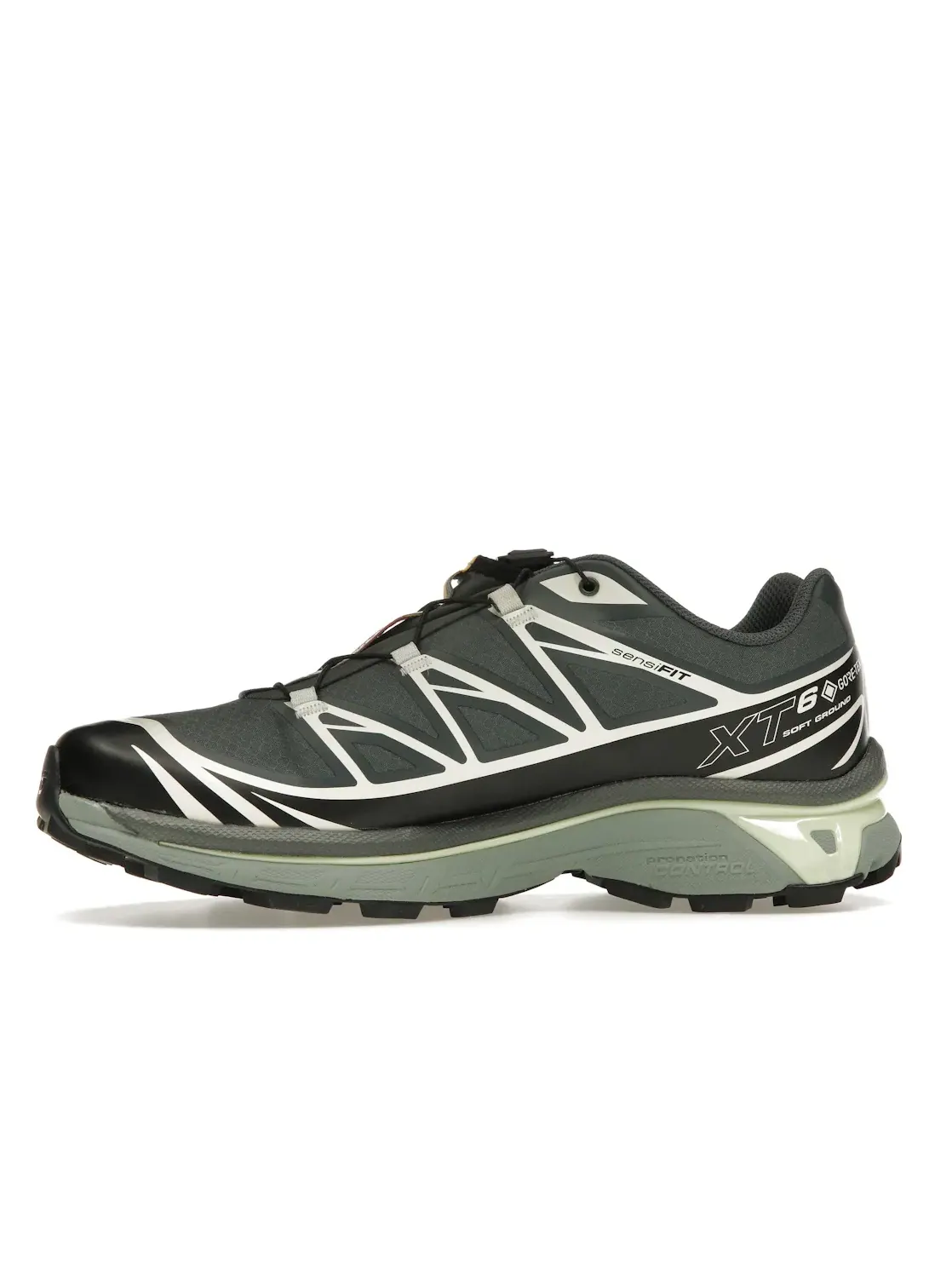 Кроссовки мужские Salomon XT-6 Gore-Tex для бега, водонепроницаемые — изображение 3 из 4, черный/кремовый