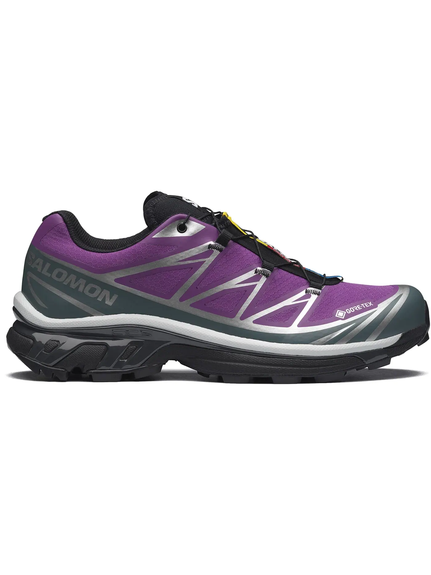 Кроссовки для бега Salomon XT-6 Gore-Tex, трейловые, водонепроницаемые — изображение 1 из 1, серебристый