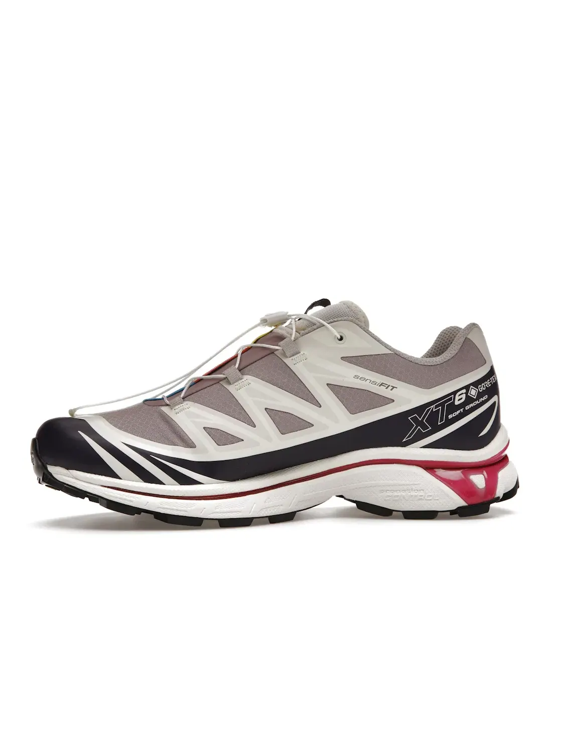 Кроссовки для бега Salomon XT-6 Gore-Tex Kith Moonscape, с мембраной Gore-Tex, Quail/Moonscape/Vanilla Ice