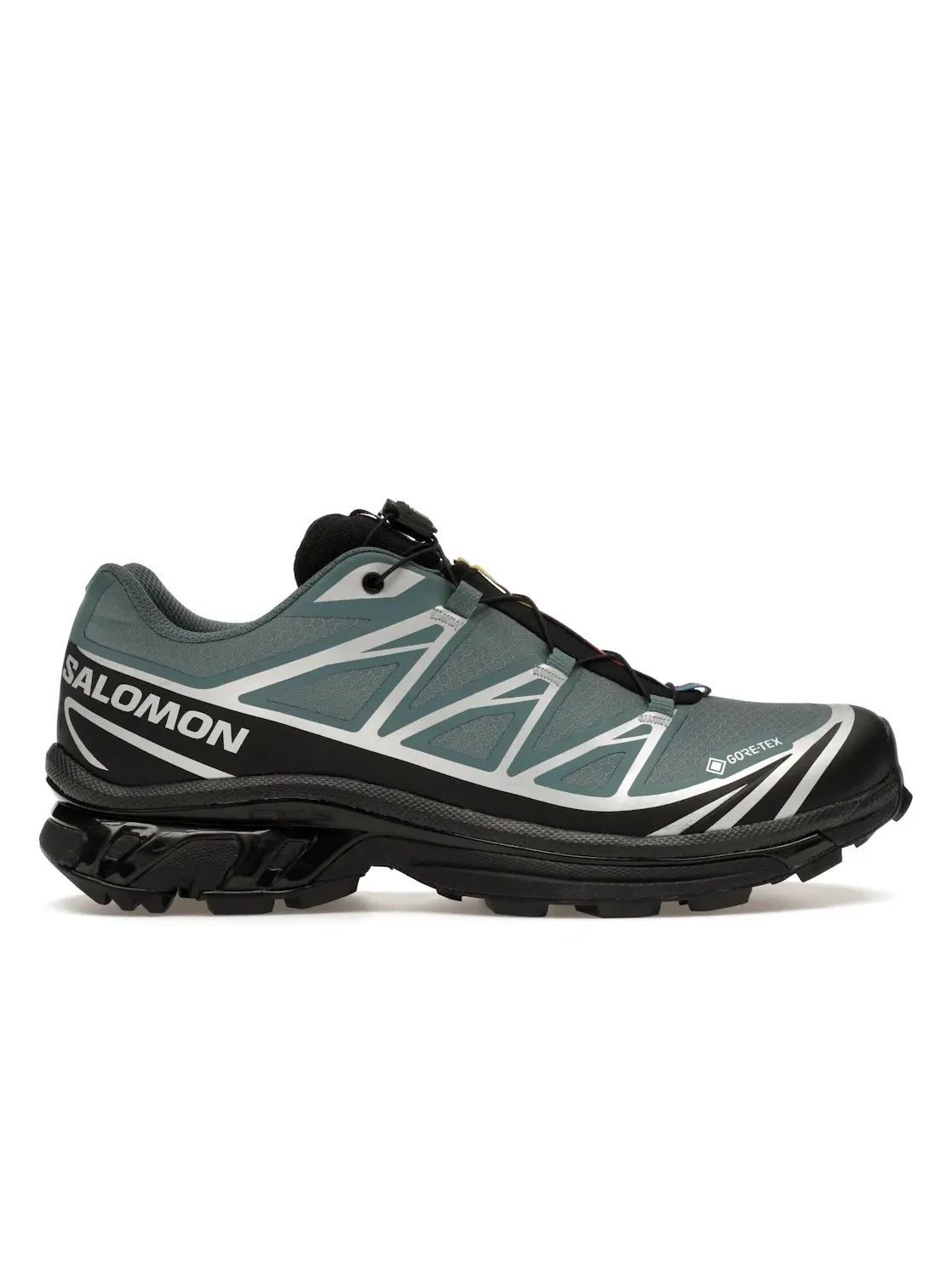 Кроссовки мужские Salomon XT-6 Gore-Tex для бега, водонепроницаемые — изображение 1 из 4, черный/серебристый