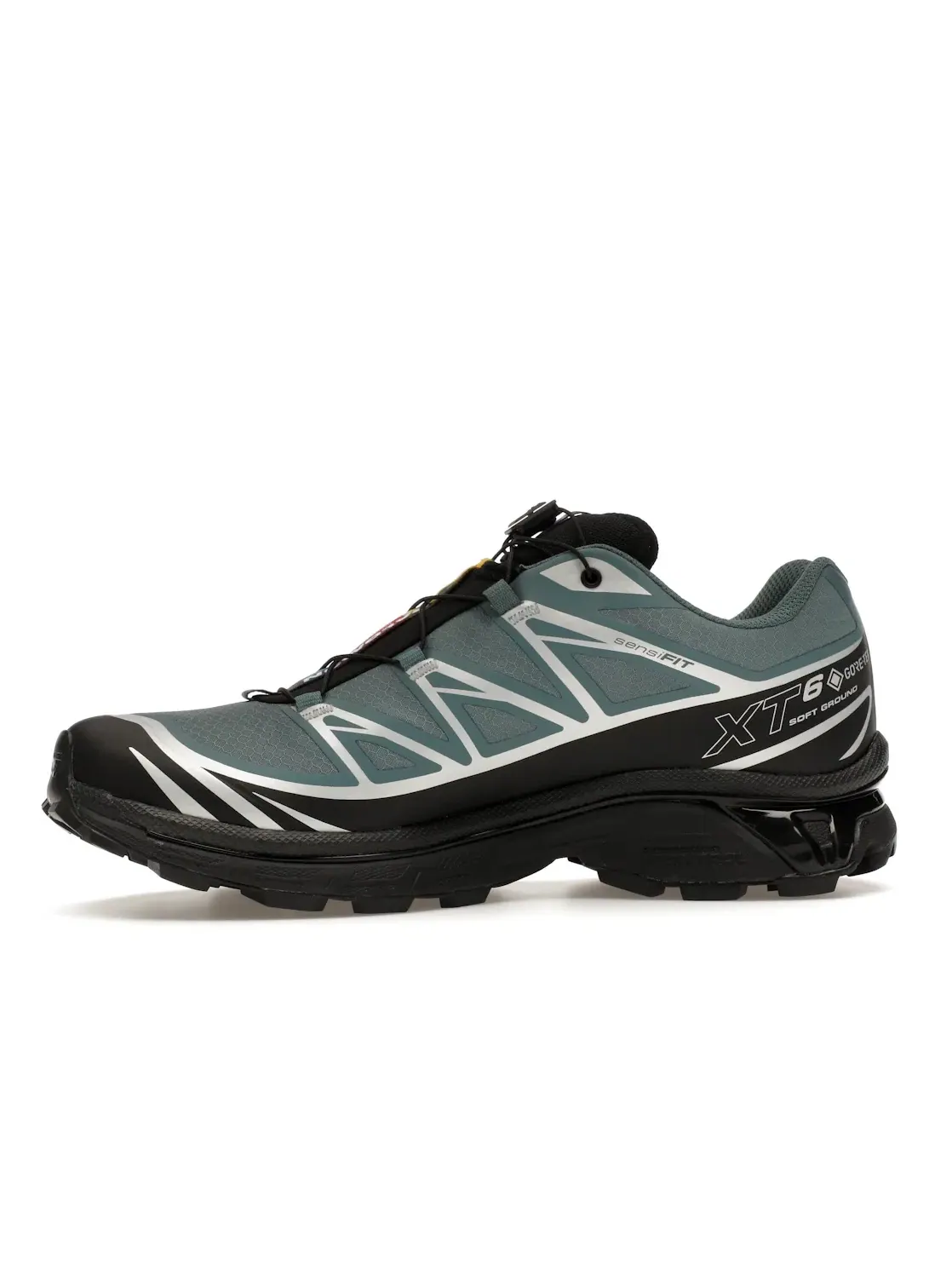 Кроссовки мужские Salomon XT-6 Gore-Tex для бега, водонепроницаемые — изображение 3 из 4, черный/серебристый