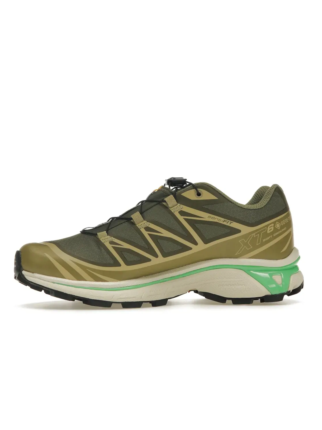Кроссовки мужские Salomon XT-6 Gore-Tex для бега, водонепроницаемые — изображение 3 из 4, оливковый