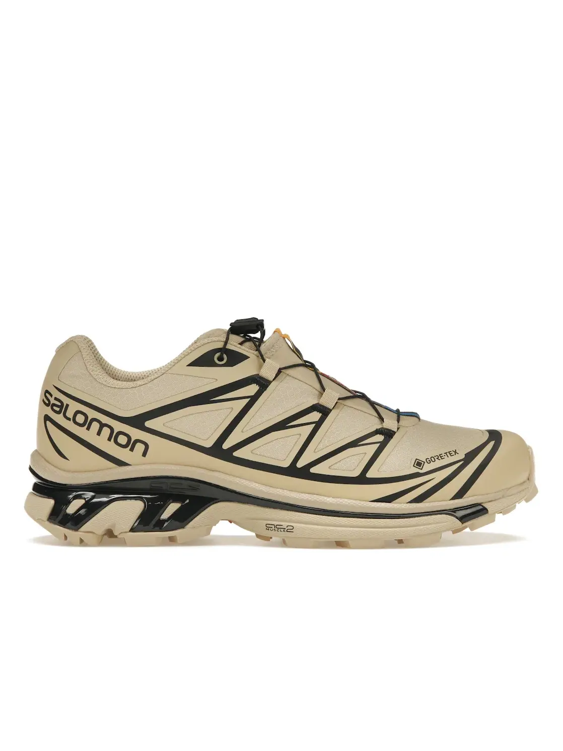 Кроссовки мужские Salomon XT-6 Gore-Tex для трейла, водонепроницаемые — изображение 1 из 4, черный