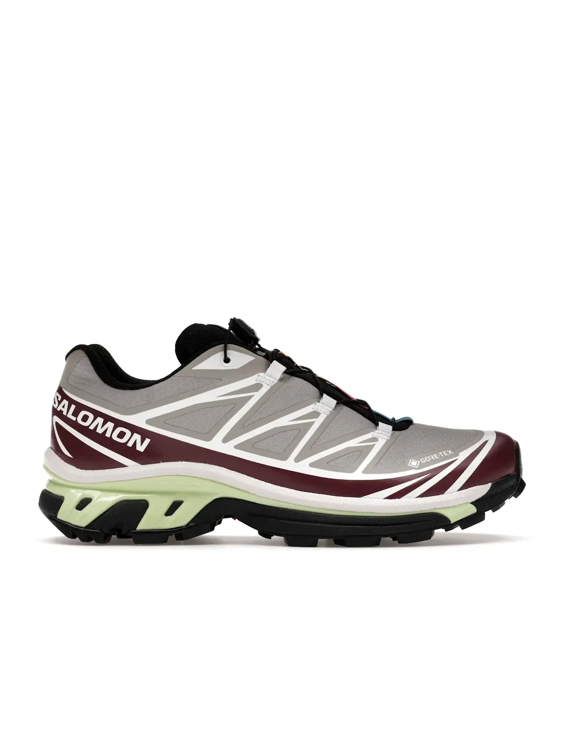 Кроссовки мужские Salomon XT-6 Gore-Tex, защита от непогоды, Paloma Maroon Banner — изображение 1 из 4