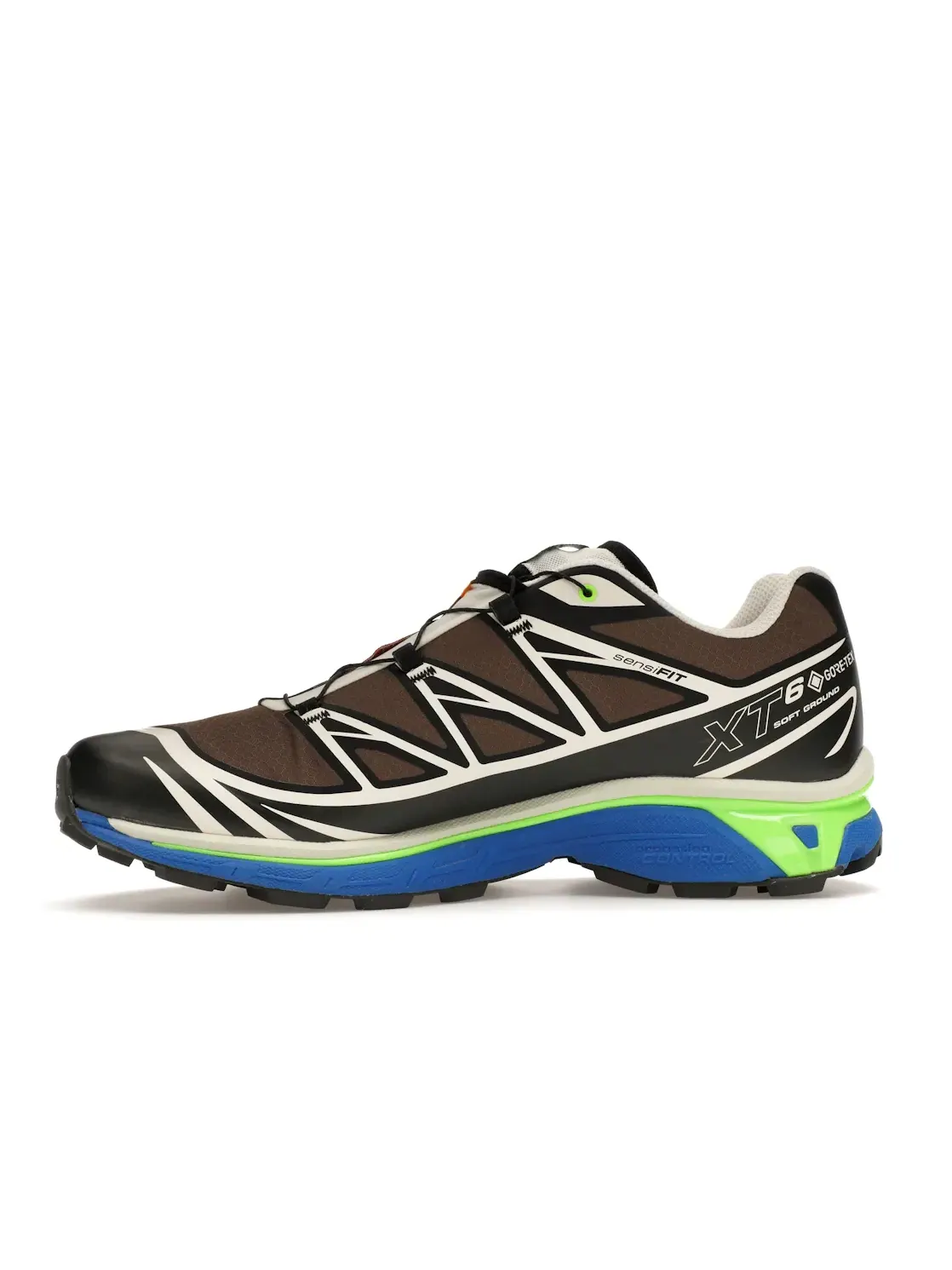 Кроссовки мужские Salomon XT-6 Gore-Tex, водонепроницаемые — изображение 3 из 4, коричневый/зеленый/синий