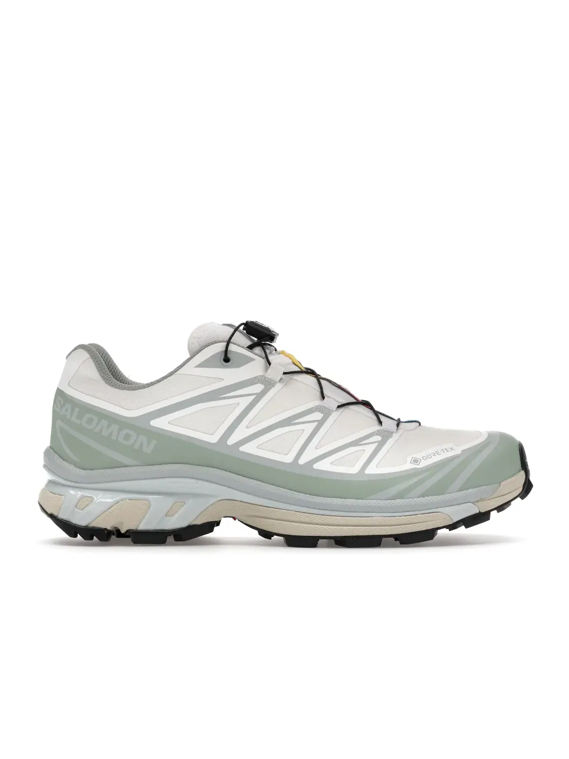Кроссовки мужские Salomon XT-6 Gore-Tex, для трейлраннинга — изображение 1 из 4, белый зеленый