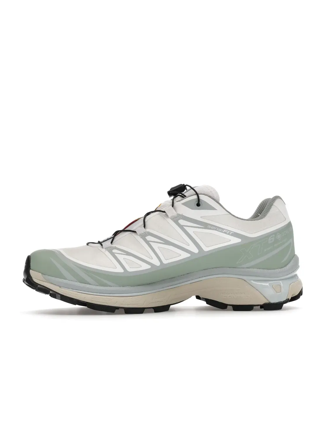 Кроссовки мужские Salomon XT-6 Gore-Tex, для трейлраннинга — изображение 3 из 4, белый зеленый