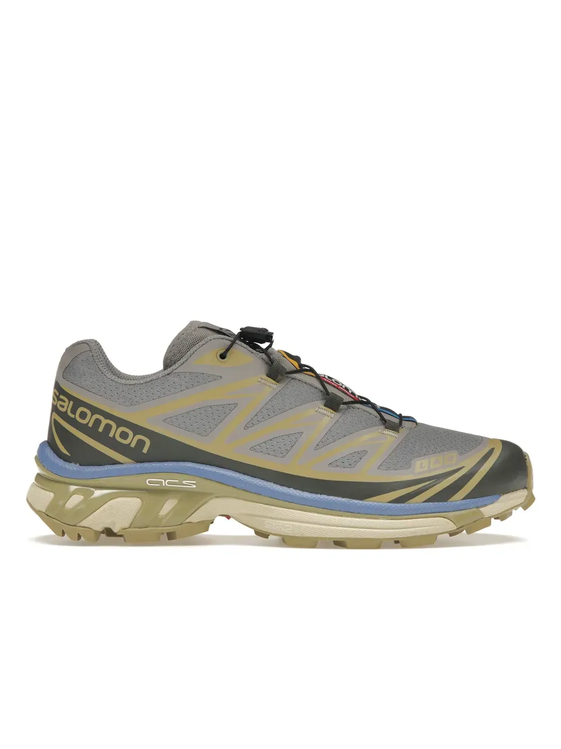 Кроссовки мужские Salomon XT-6, с амортизацией — изображение 1 из 4, серый зеленый