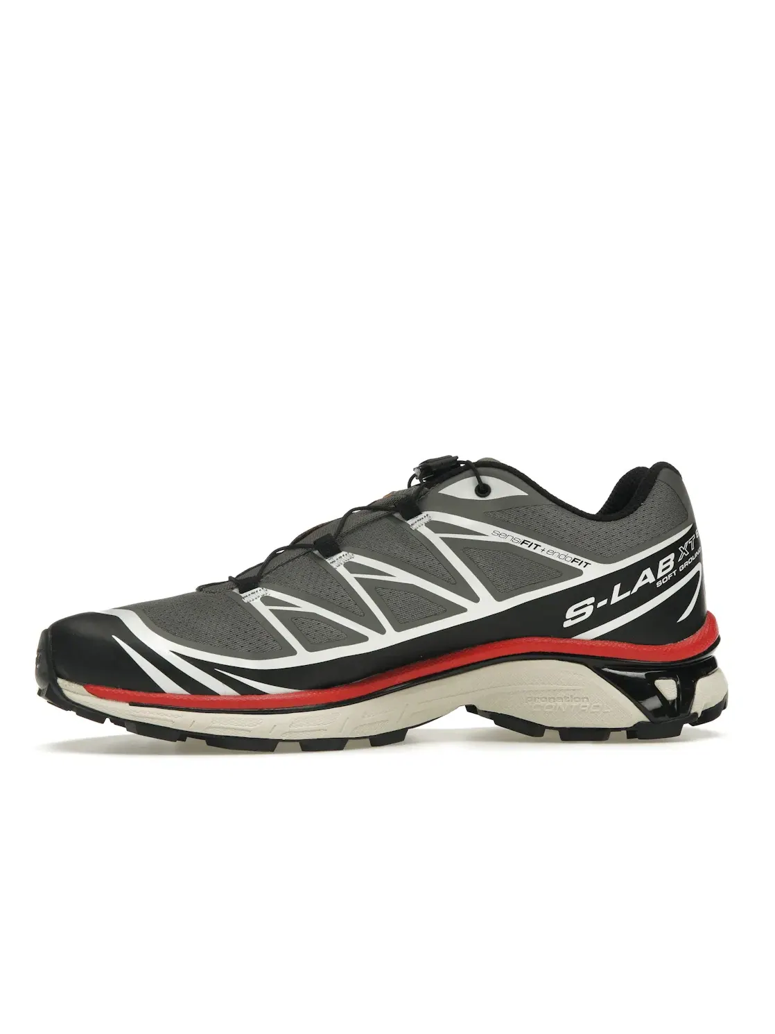 Кроссовки мужские для бега Salomon XT-6 — изображение 3 из 4, черный красный