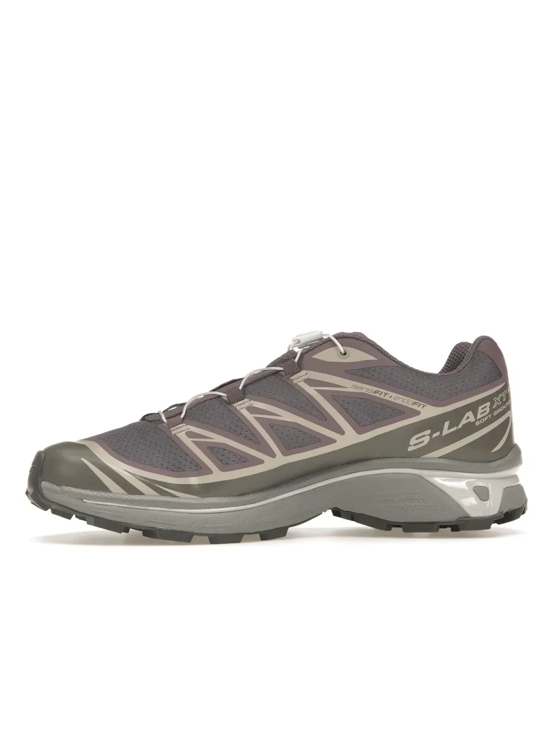 Кроссовки Salomon XT-6, с технологией Agile Chassis System, Moonscape/Plum Kitten/Gull — изображение 3 из 4