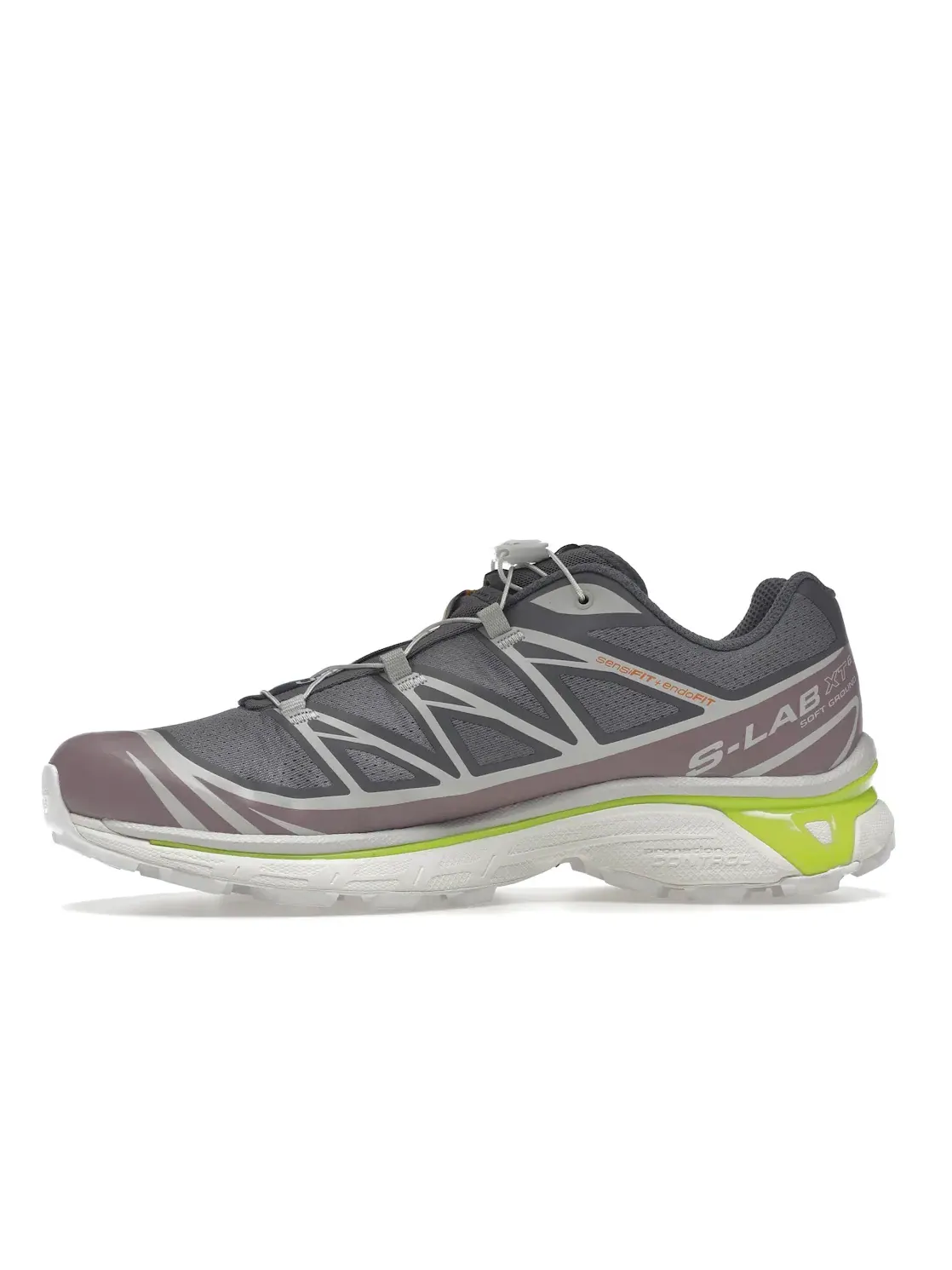 Кроссовки для бега Salomon XT-6, с системой Quicklace и Sensifit, Quiet Shade/Lunar Rock/Evening Primrose