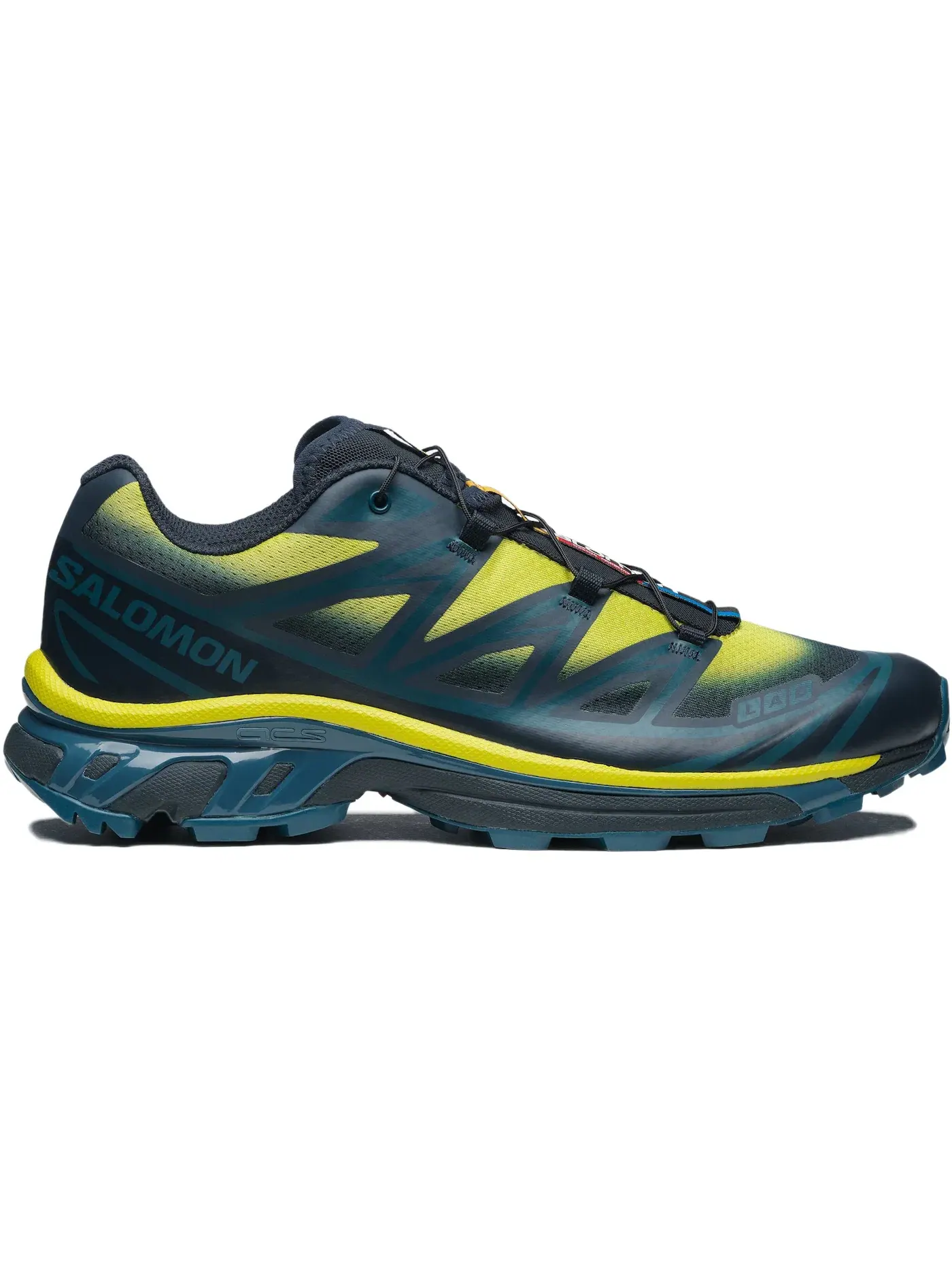 Кроссовки Salomon XT-6 Skyline, с принтом, Carbon/Sunny Lime/Sulphur Spring — изображение 1 из 1