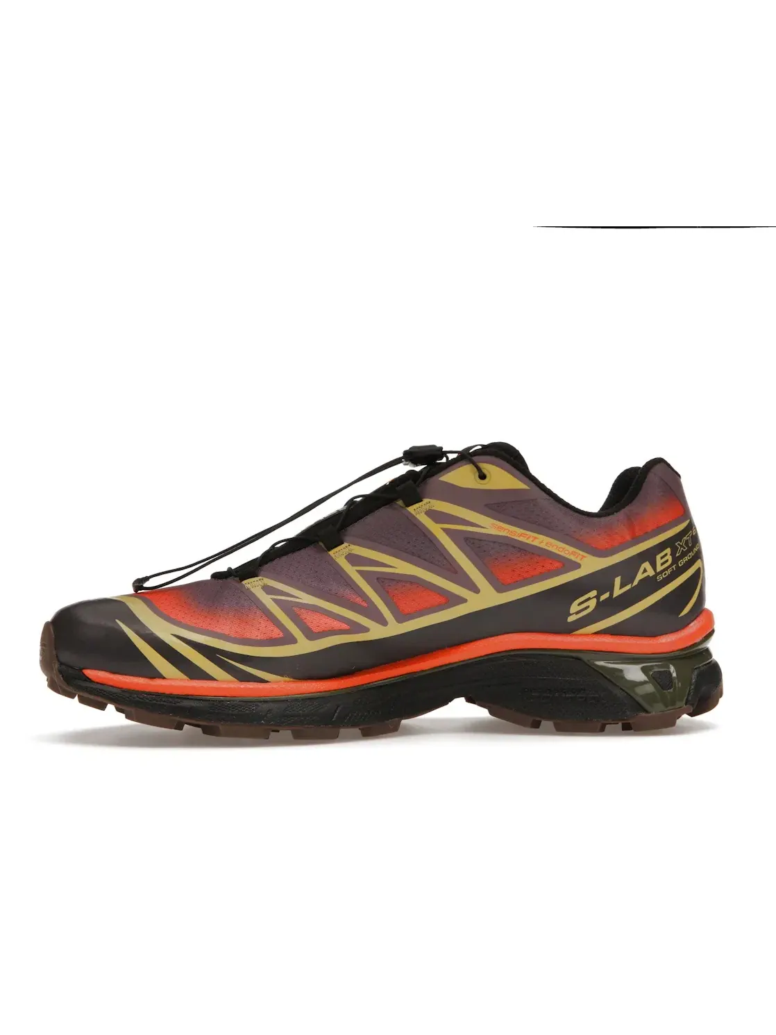 Кроссовки мужские Salomon XT-6 Skyline, для бега по пересеченной местности — изображение 3 из 4, зеленый/оранжевый